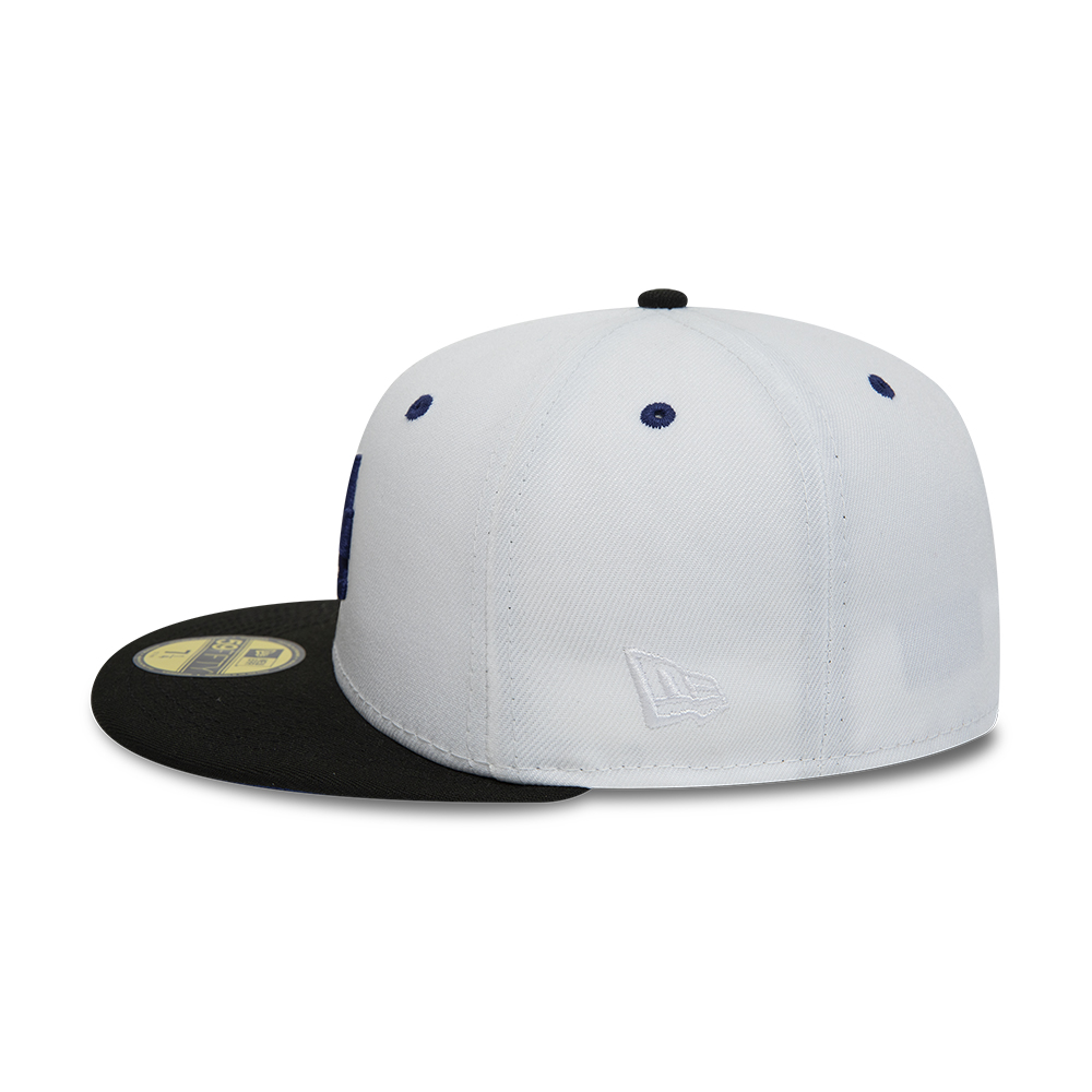 LA Dodgers Chrome UV White 59FIFTY Fitted Cap