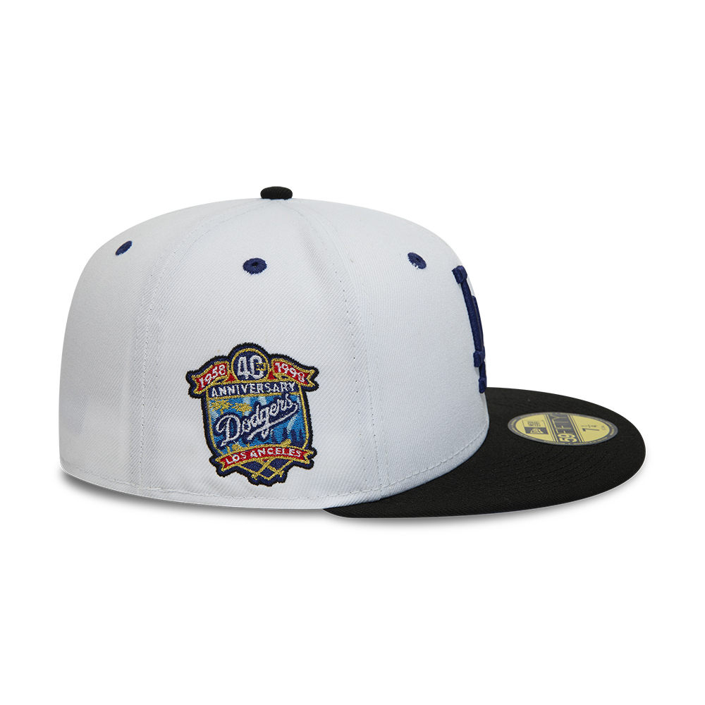 LA Dodgers Chrome UV White 59FIFTY Fitted Cap