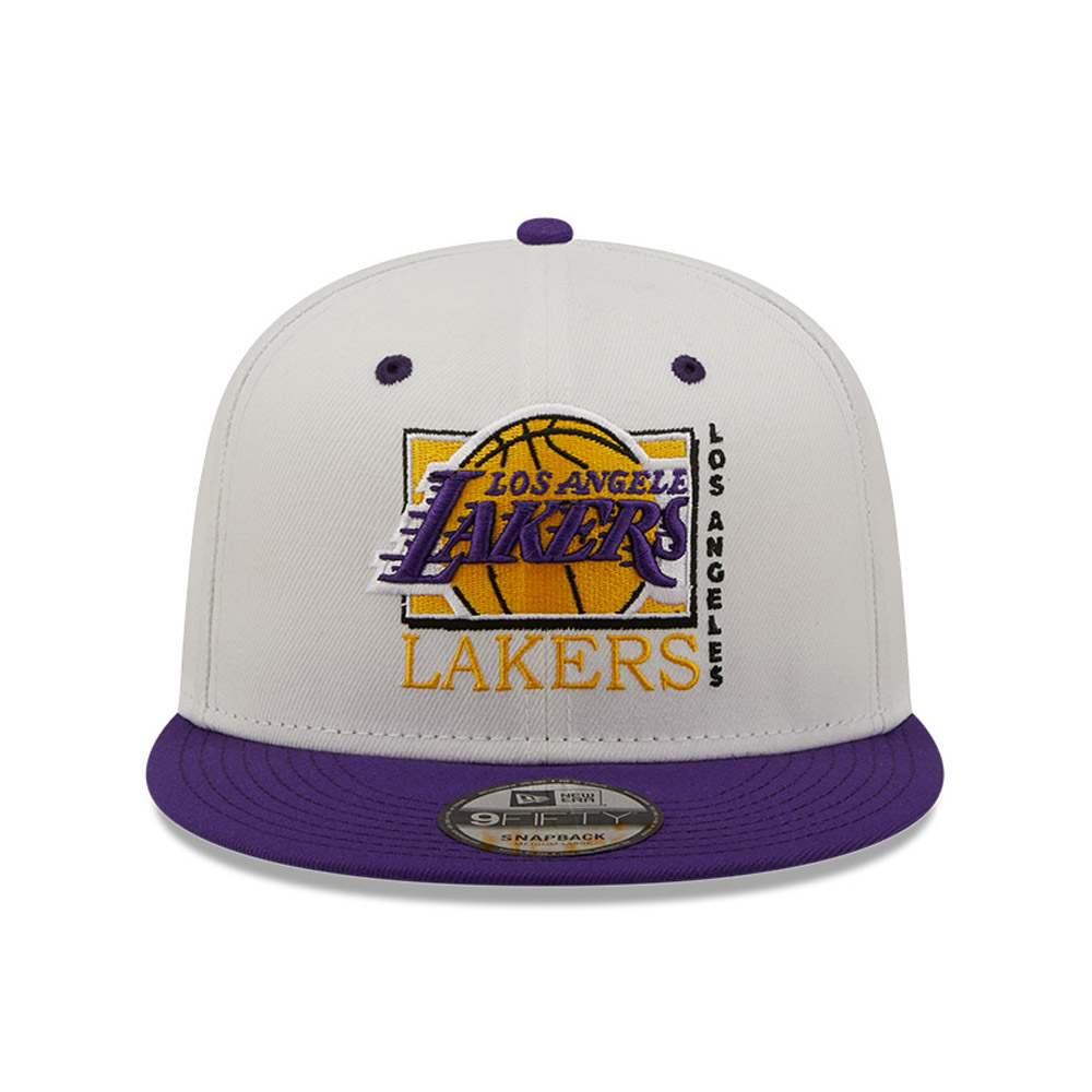 LA Lakers NBA Logo White 9FIFTY Snapback Cap