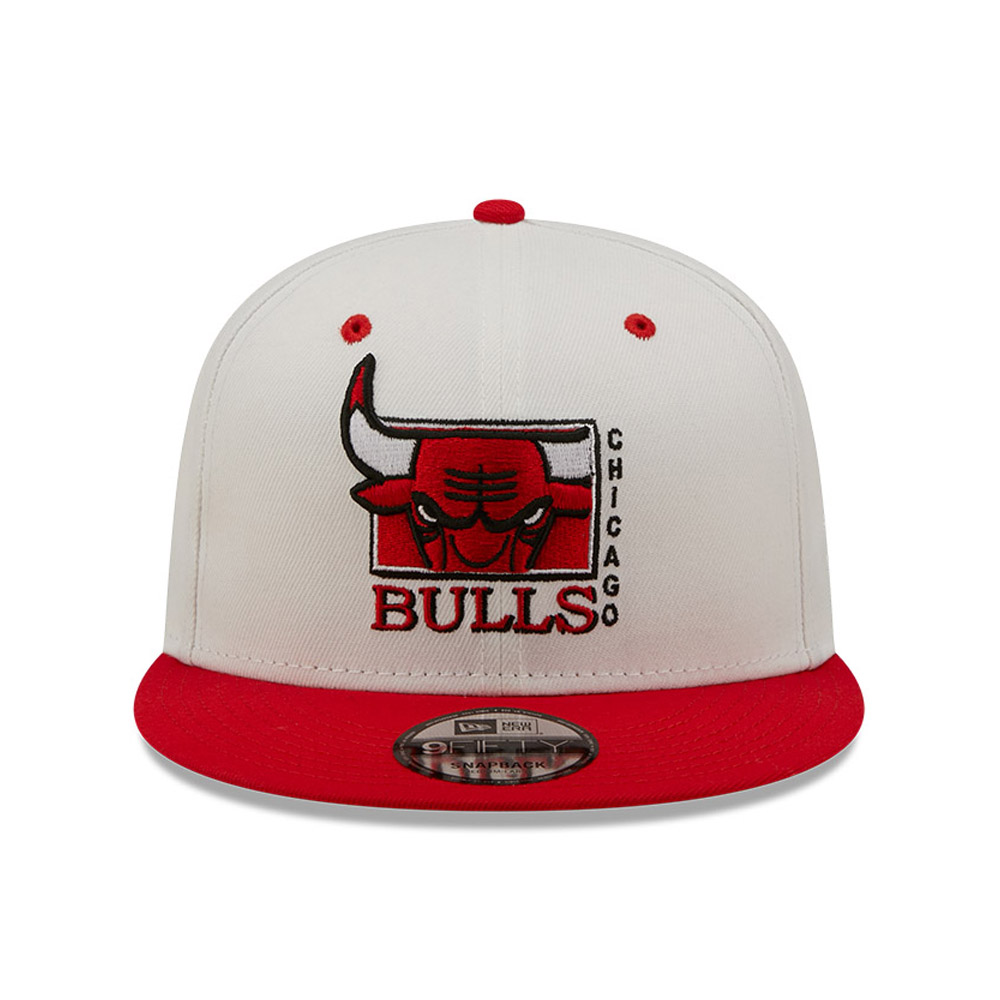 Chicago Bulls NBA Logo White 9FIFTY Snapback Cap