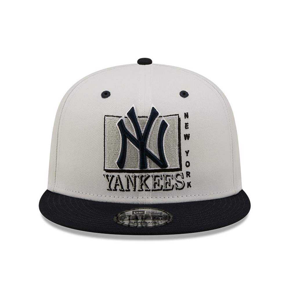 New York Yankees MLB Logo White 9FIFTY Snapback Cap