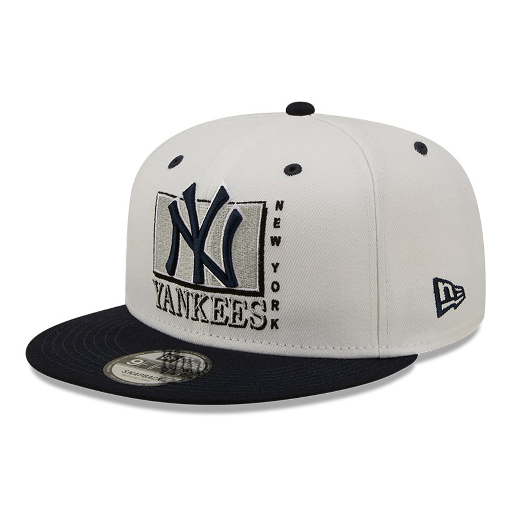 New York Yankees MLB Logo White 9FIFTY Snapback Cap
