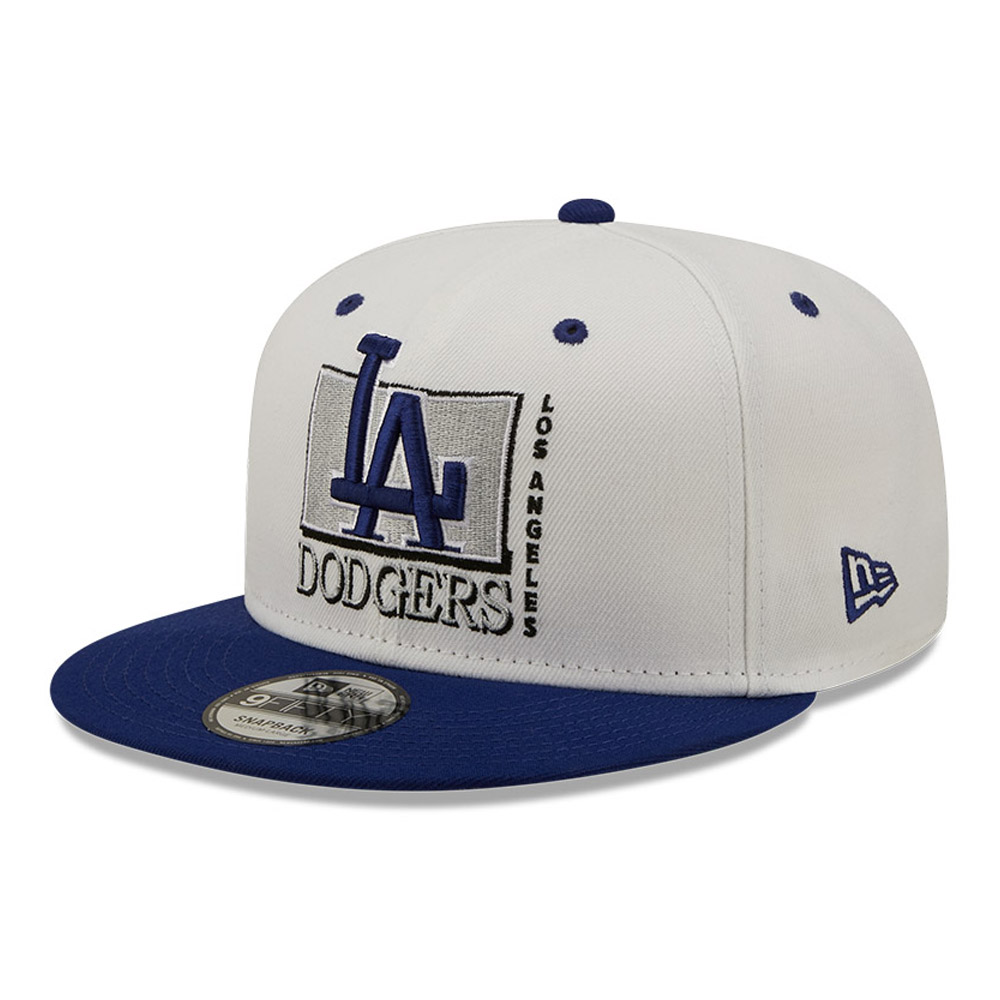 LA Dodgers MLB Logo White 9FIFTY Snapback Cap