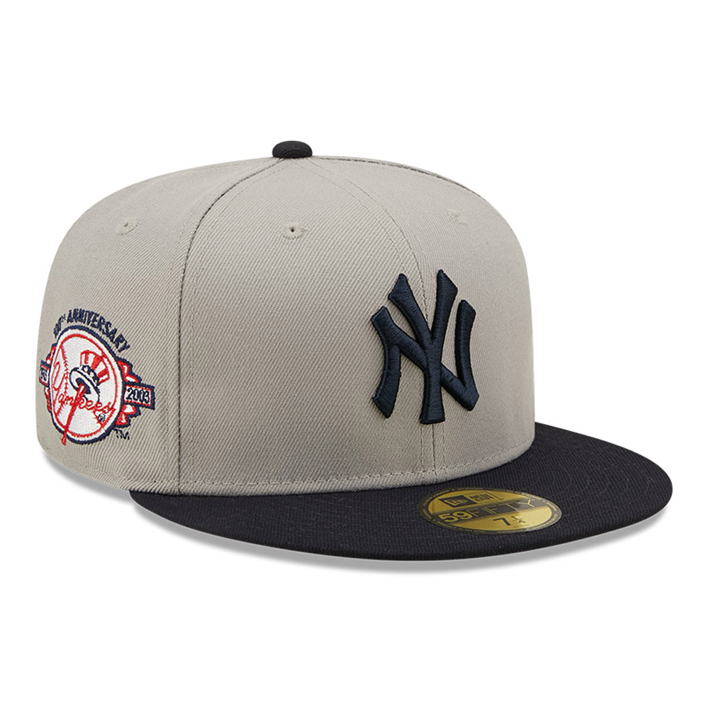 New York Yankees MLB Side Patch Grey 59FIFTY Fitted Cap