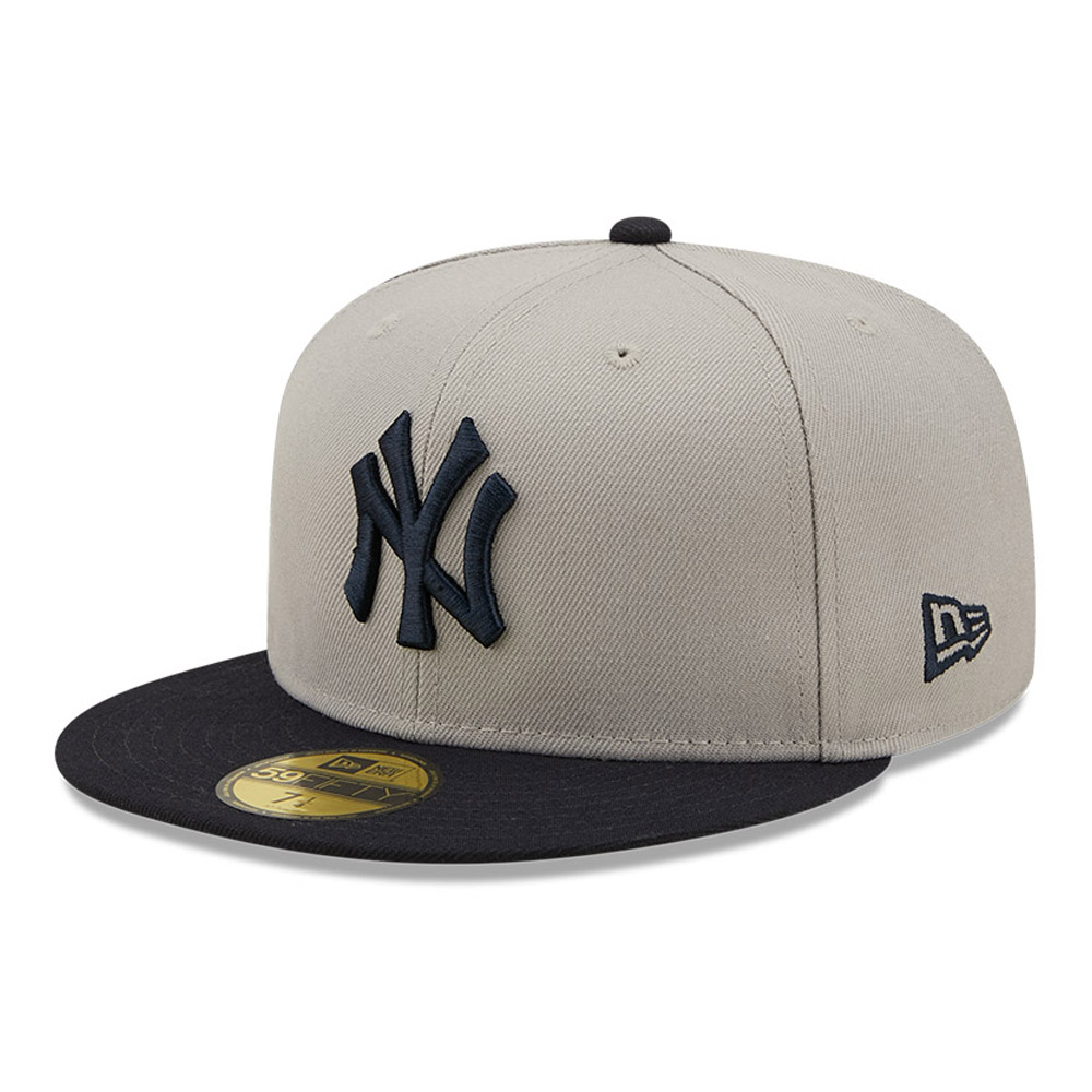 Official New Era New York Yankees MLB Side Patch Grey 59FIFTY Fitted ...