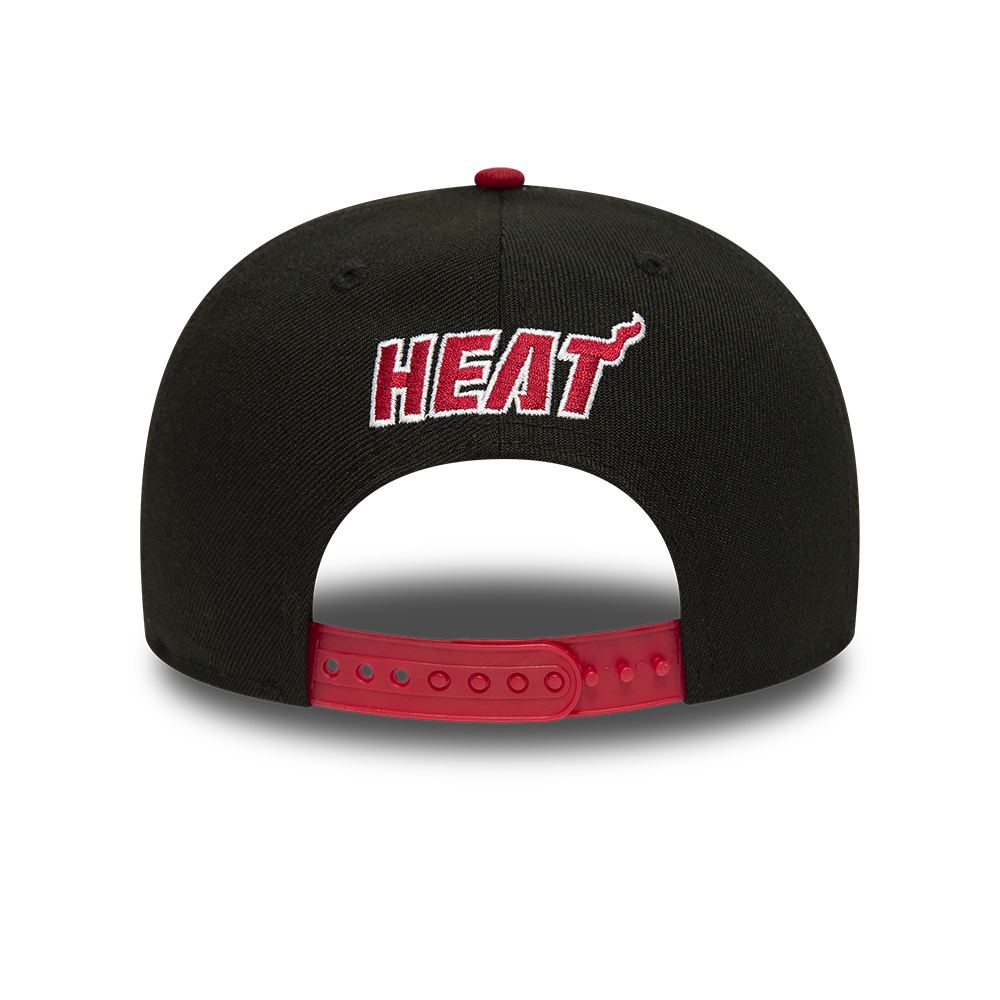 Miami Heat NBA Wordmark Black 9FIFTY Snapback Cap