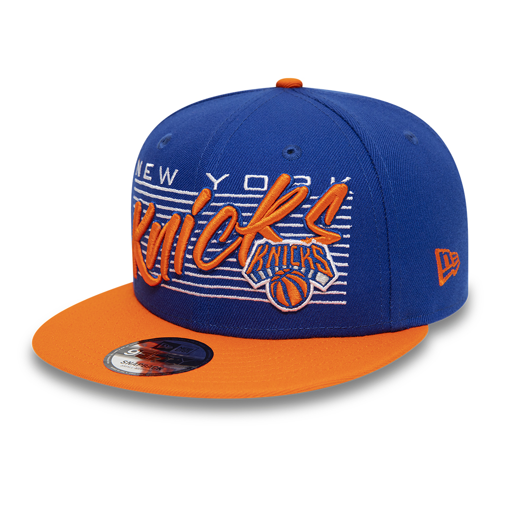 New York Knicks NBA Wordmark Blue 9FIFTY Snapback Cap