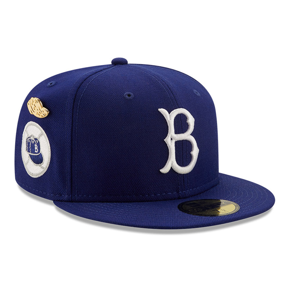 Brooklyn Dodgers MLB Logo History Blue 59FIFTY Fitted Cap