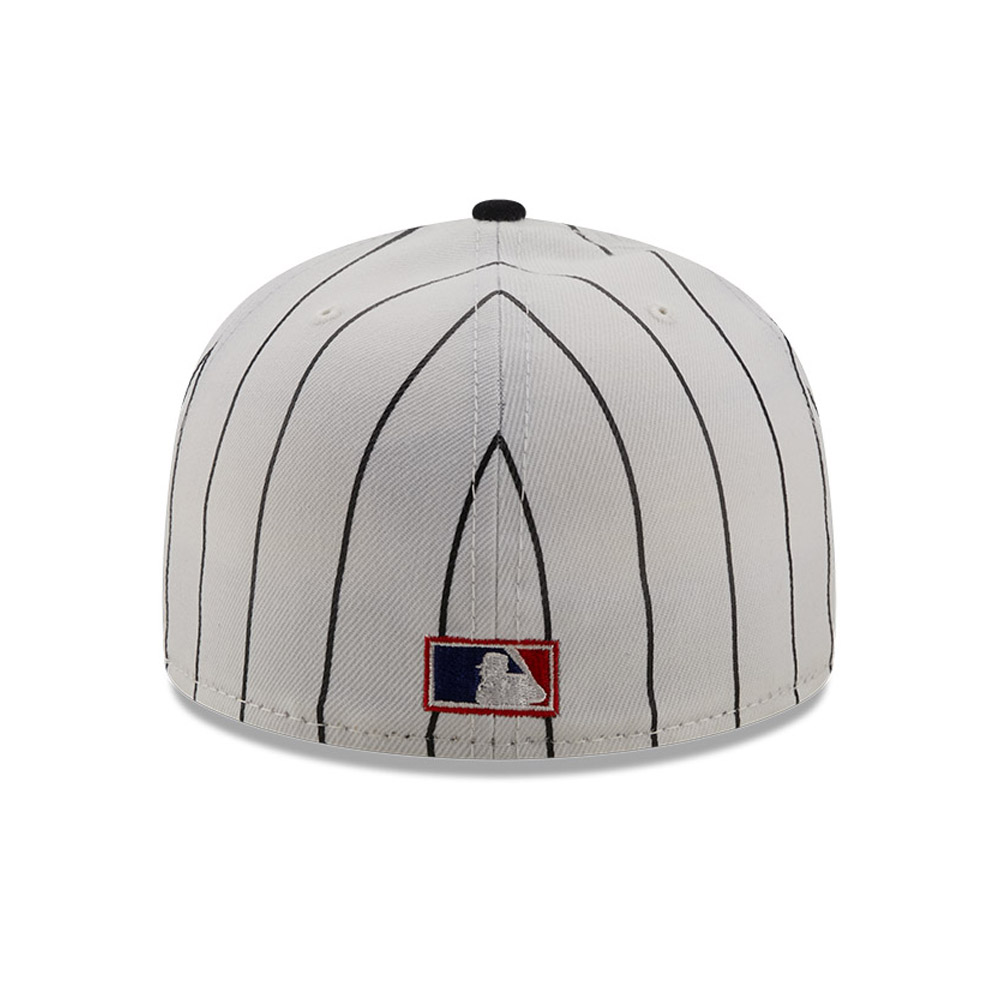 New York Giants MLB Logo History White 59FIFTY Fitted Cap