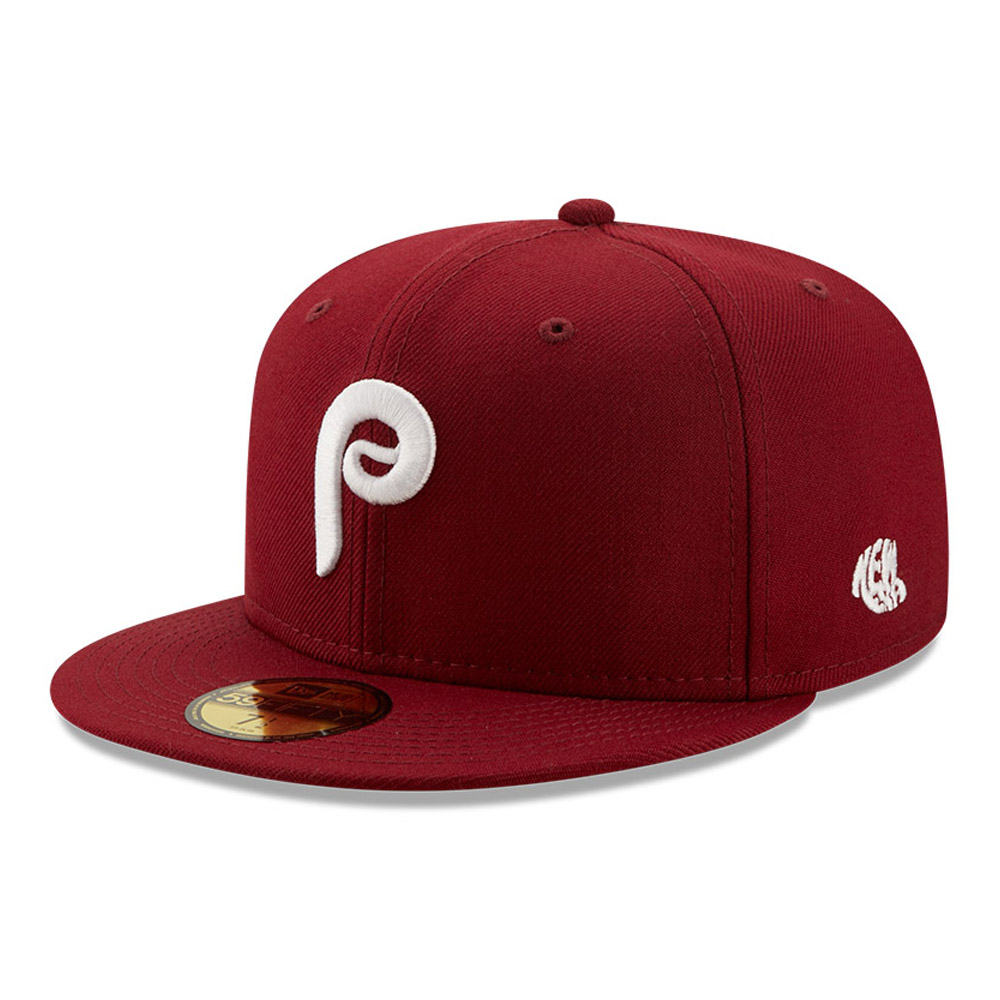 Philadelphia Phillies MLB Logo History Maroon 59FIFTY Fitted Cap