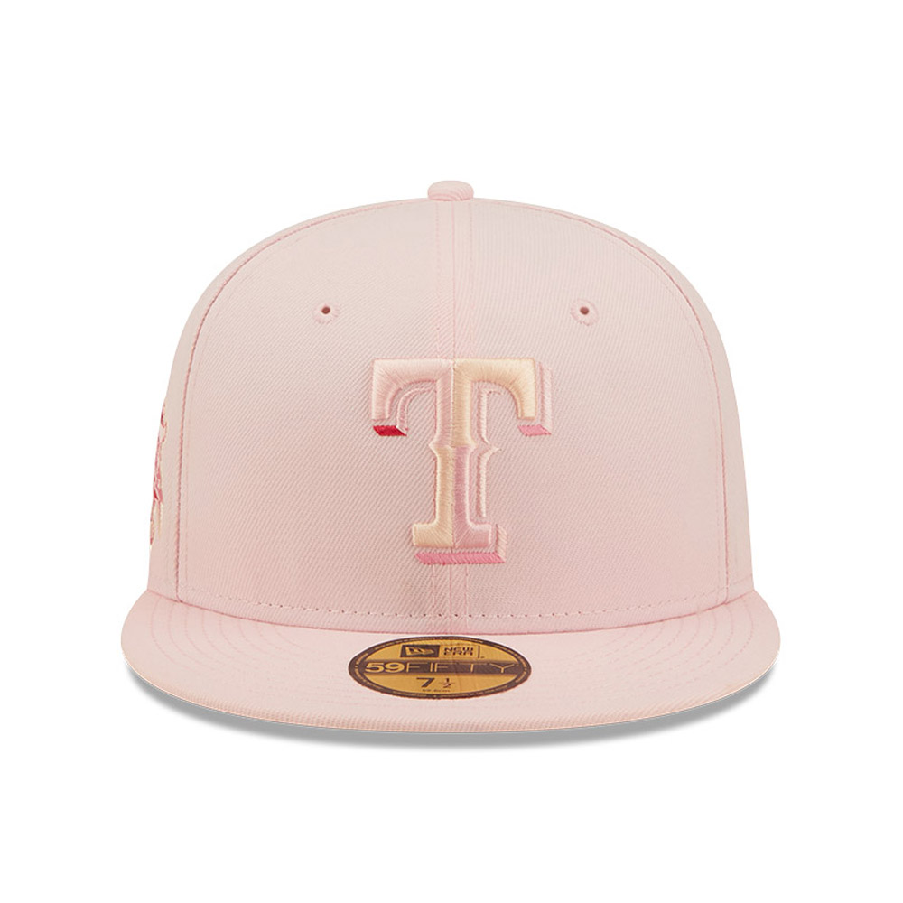 Texas Rangers MLB Cherry Blossom Pink 59FIFTY Fitted Cap