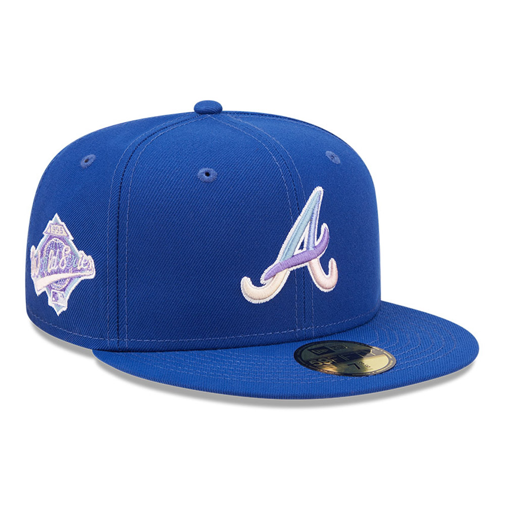 Atlanta Braves MLB Nightbreak Team Blue 59FIFTY Fitted Cap