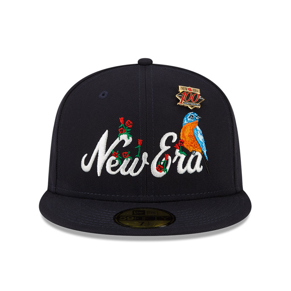 New Era Pin Badge Navy 59FIFTY Fitted Cap