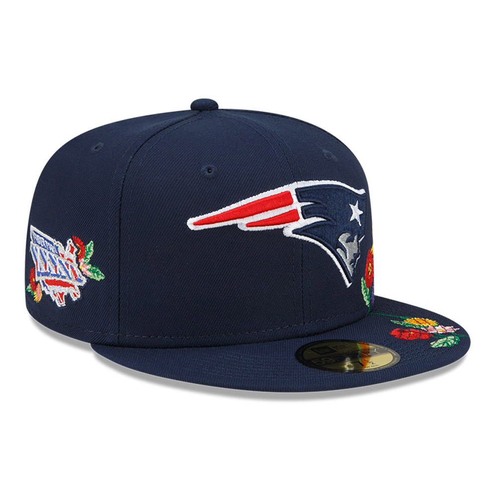 New England Patriots Visor Bloom Blue 59FIFTY Fitted Cap