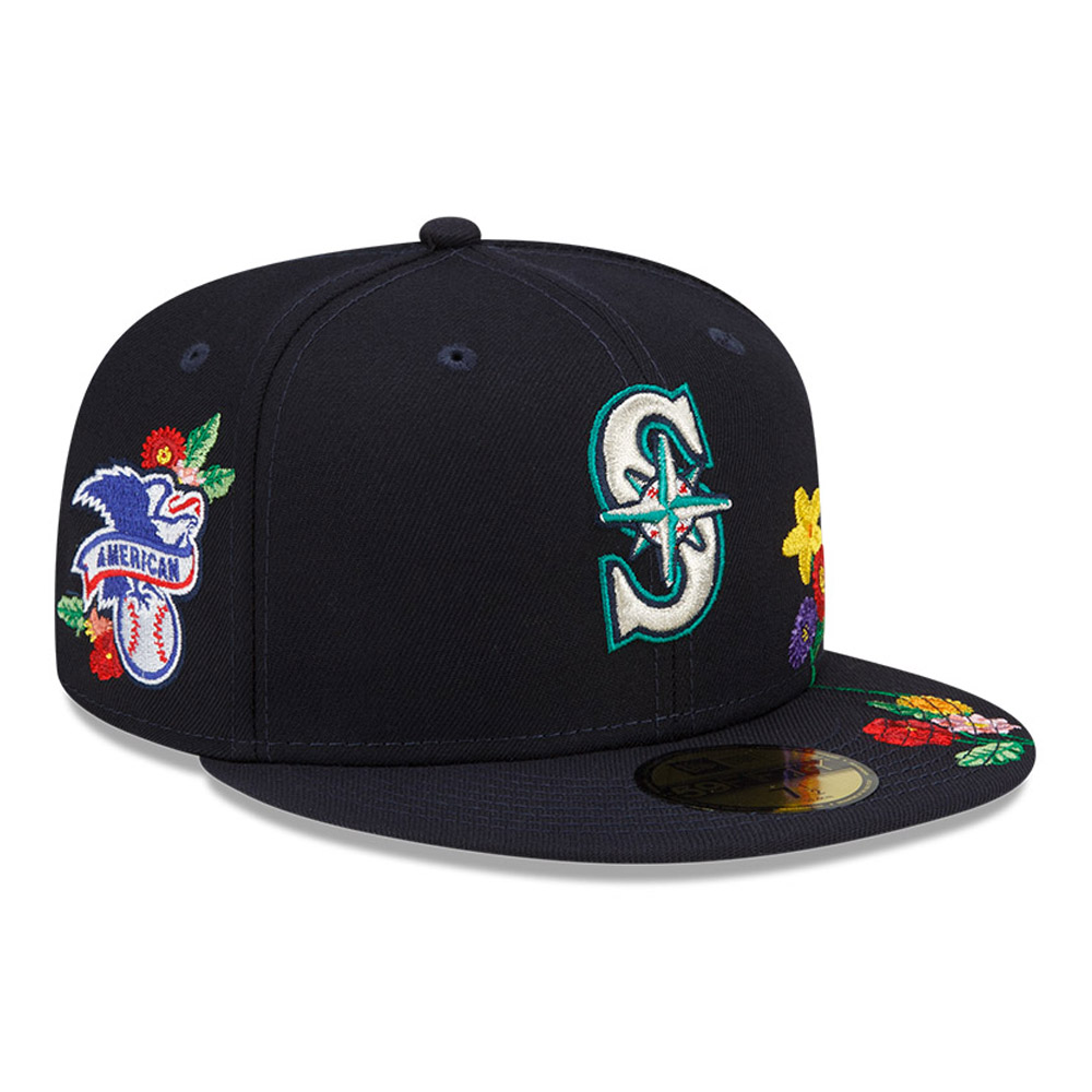 Seattle Mariners Visor Bloom Navy 59FIFTY Fitted Cap