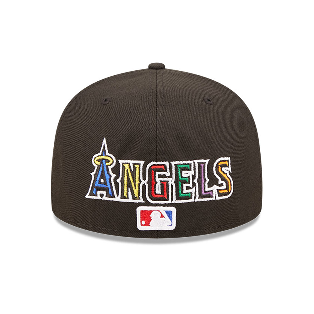 LA Angels MLB Prismatic Black 59FIFTY Fitted Cap