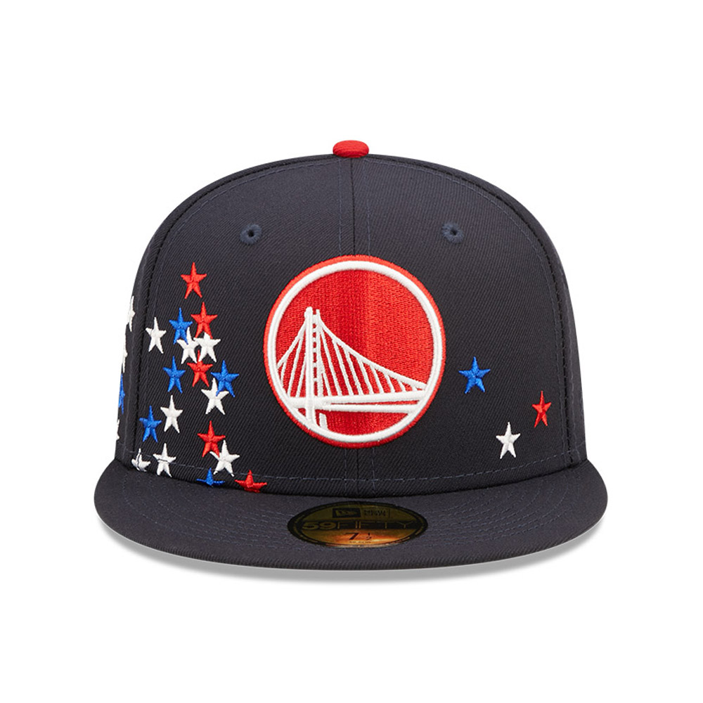Golden State Warriors NBA Americana Navy 59FIFTY Fitted Cap