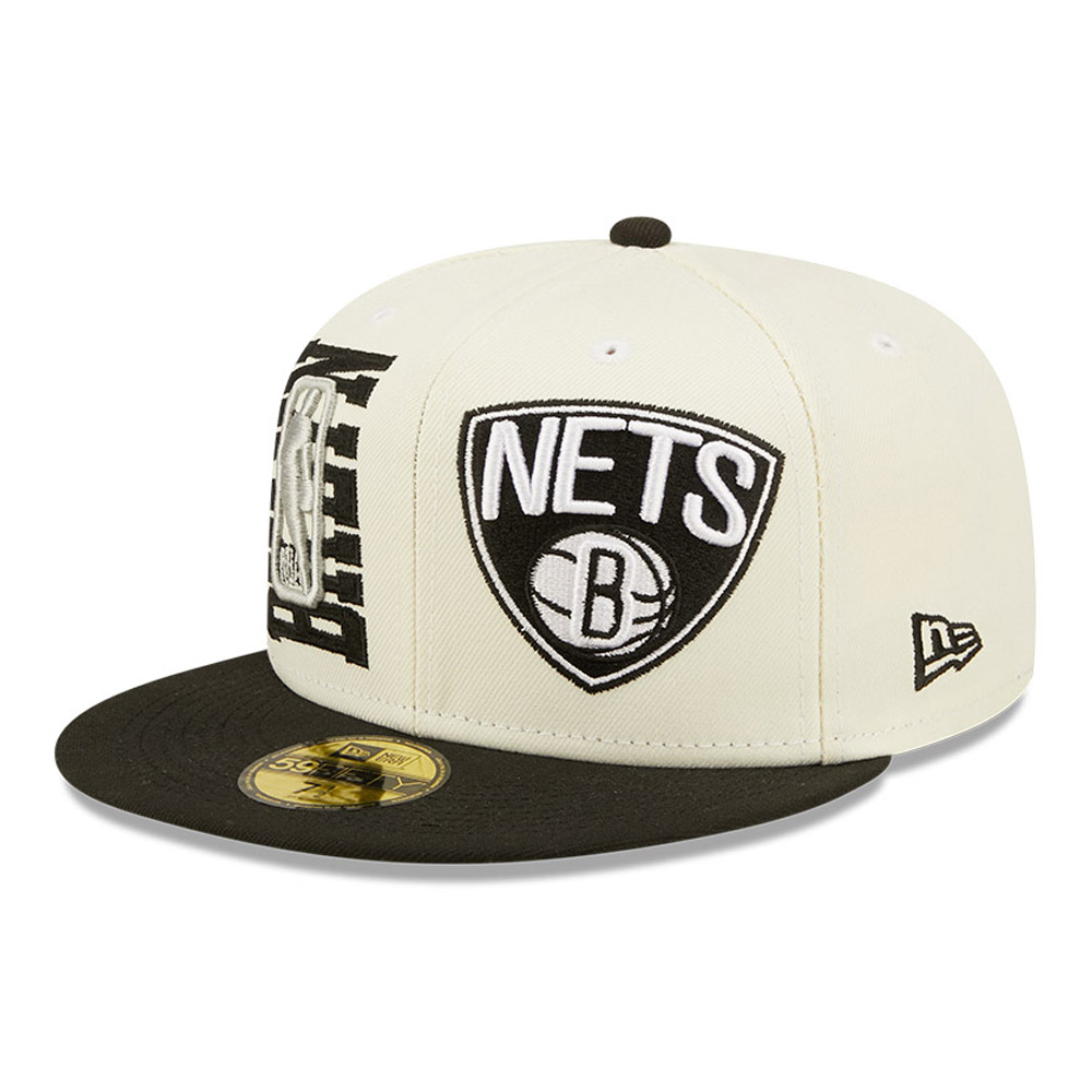 Official New Era Brooklyn Nets NBA Draft 2022 Cream 59FIFTY Fitted Cap ...