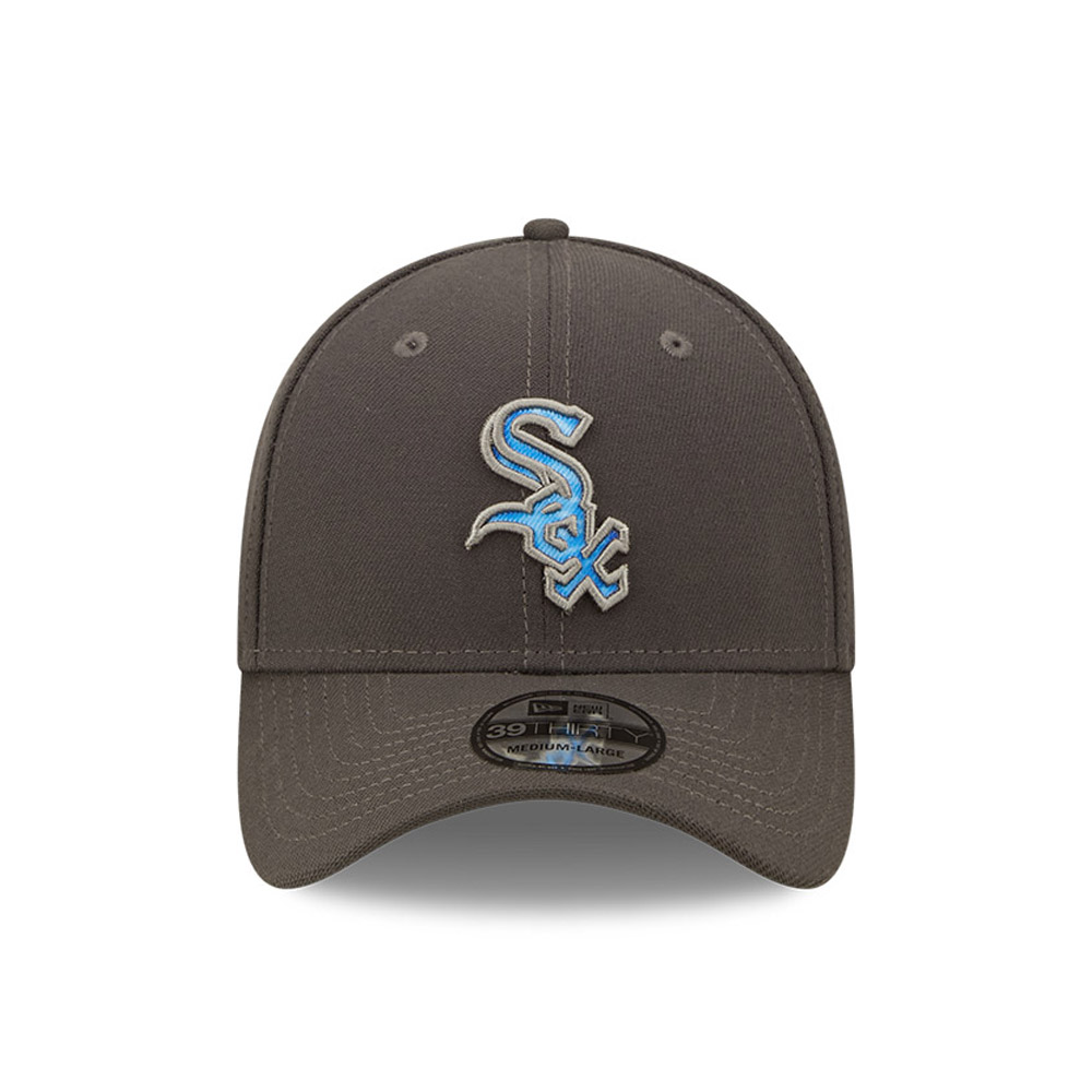 Chicago White Sox MLB Fathers Day Grey 39THIRTY Stretch Fit Cap