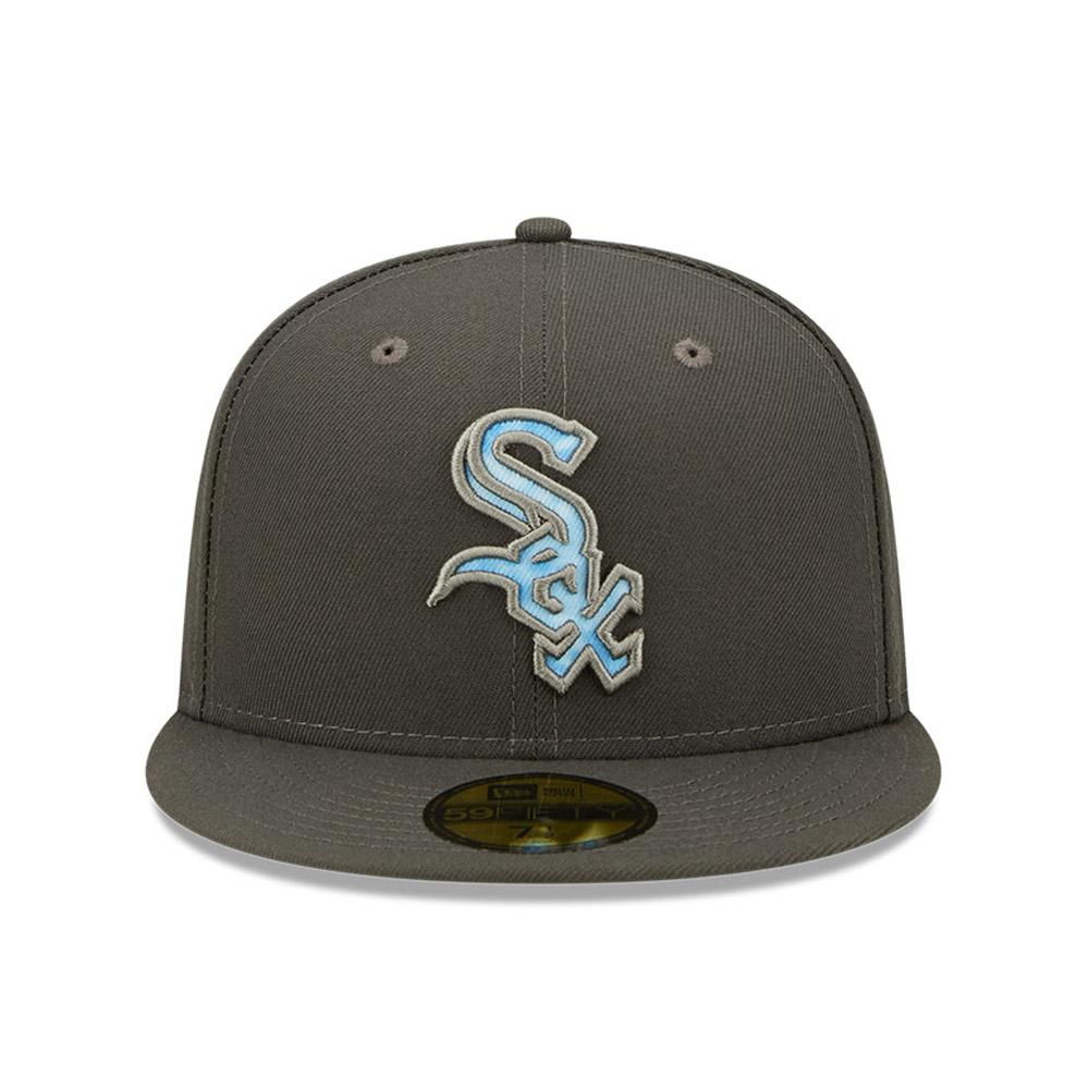 Chicago White Sox MLB Fathers Day Grey 59FIFTY Fitted Cap