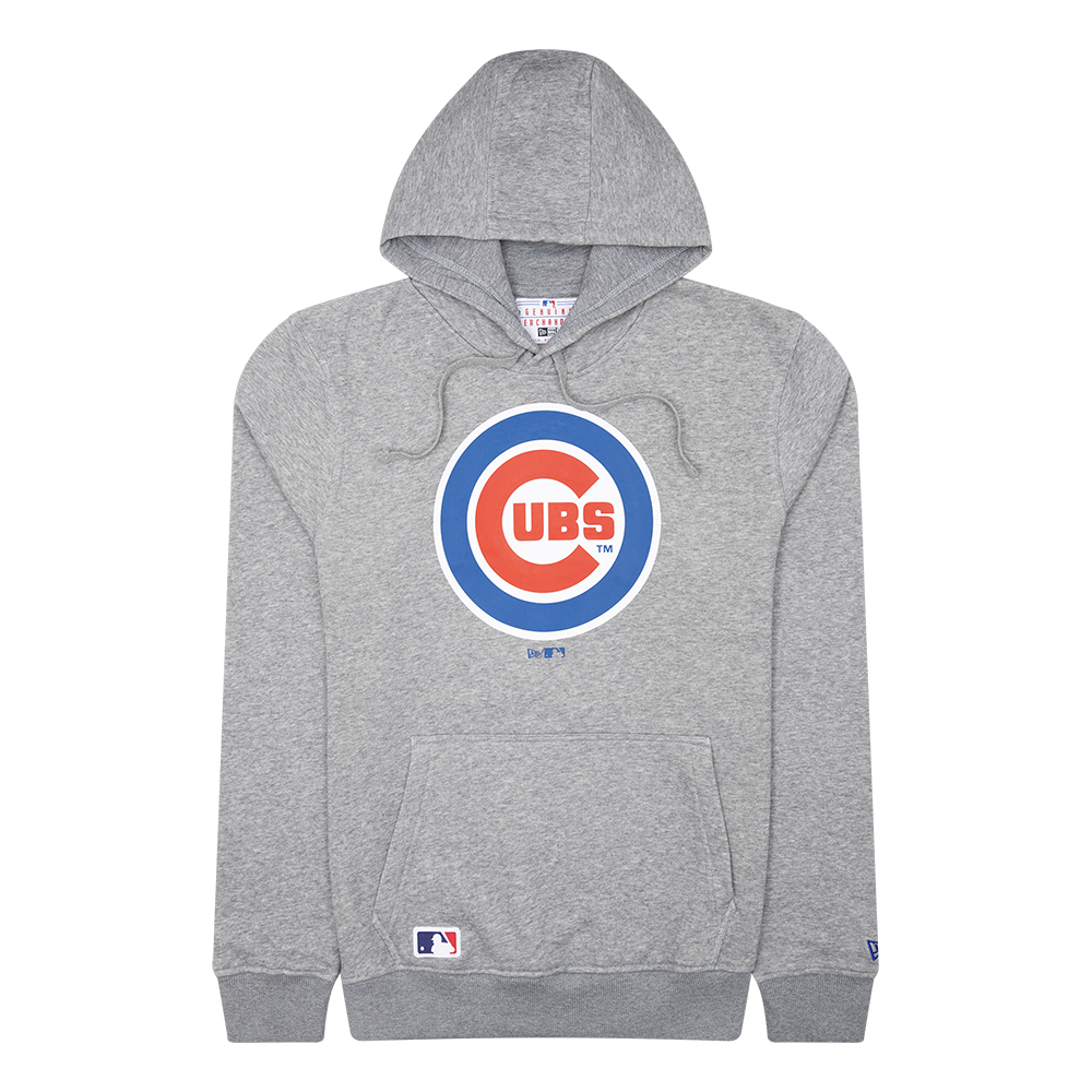 Chicago Cubs MLB Team Logo Grey Hoodie