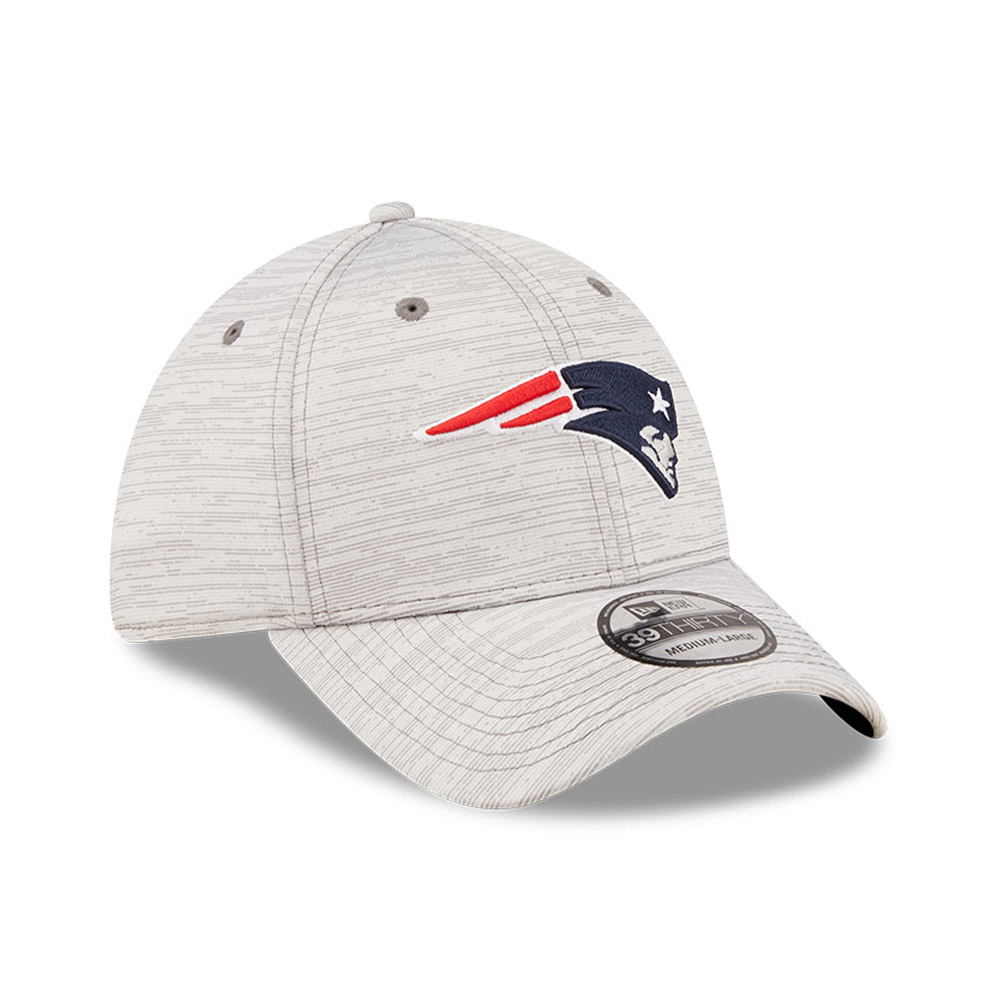 New England Patriots NFL Training Grey 39THIRTY Stretch Fit Cap