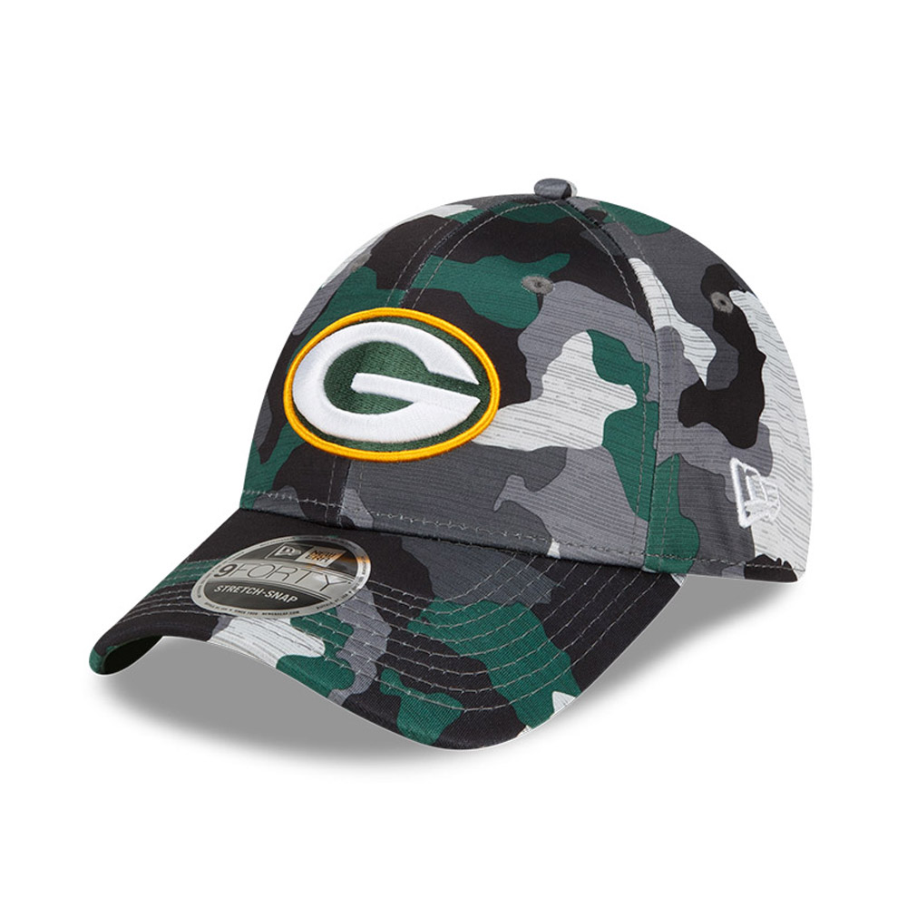Green Bay Packers NFL Training Camo 9FORTY Stretch Snap Cap