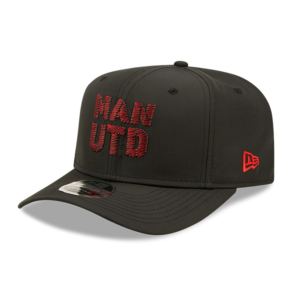 Manchester United Logo Black 9FIFTY Stretch Snap Cap