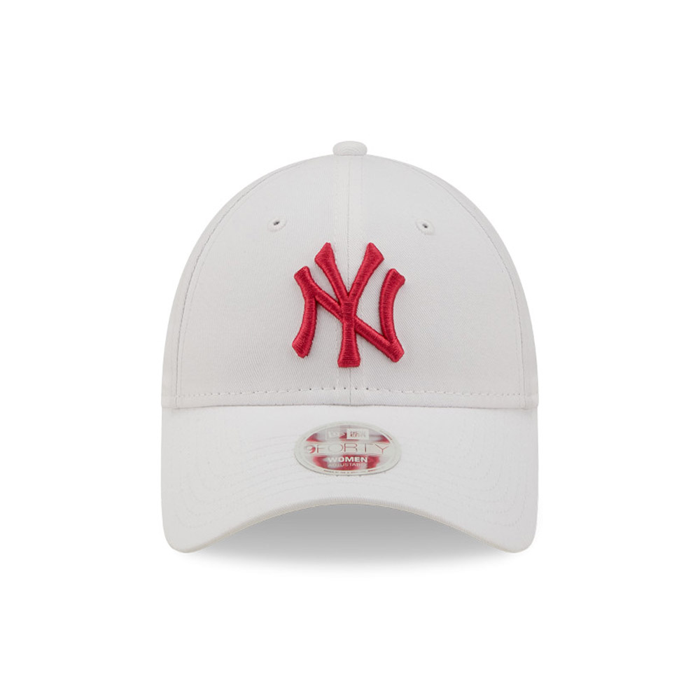 New York Yankees League Essential Womens White 9FORTY Adjustable Cap