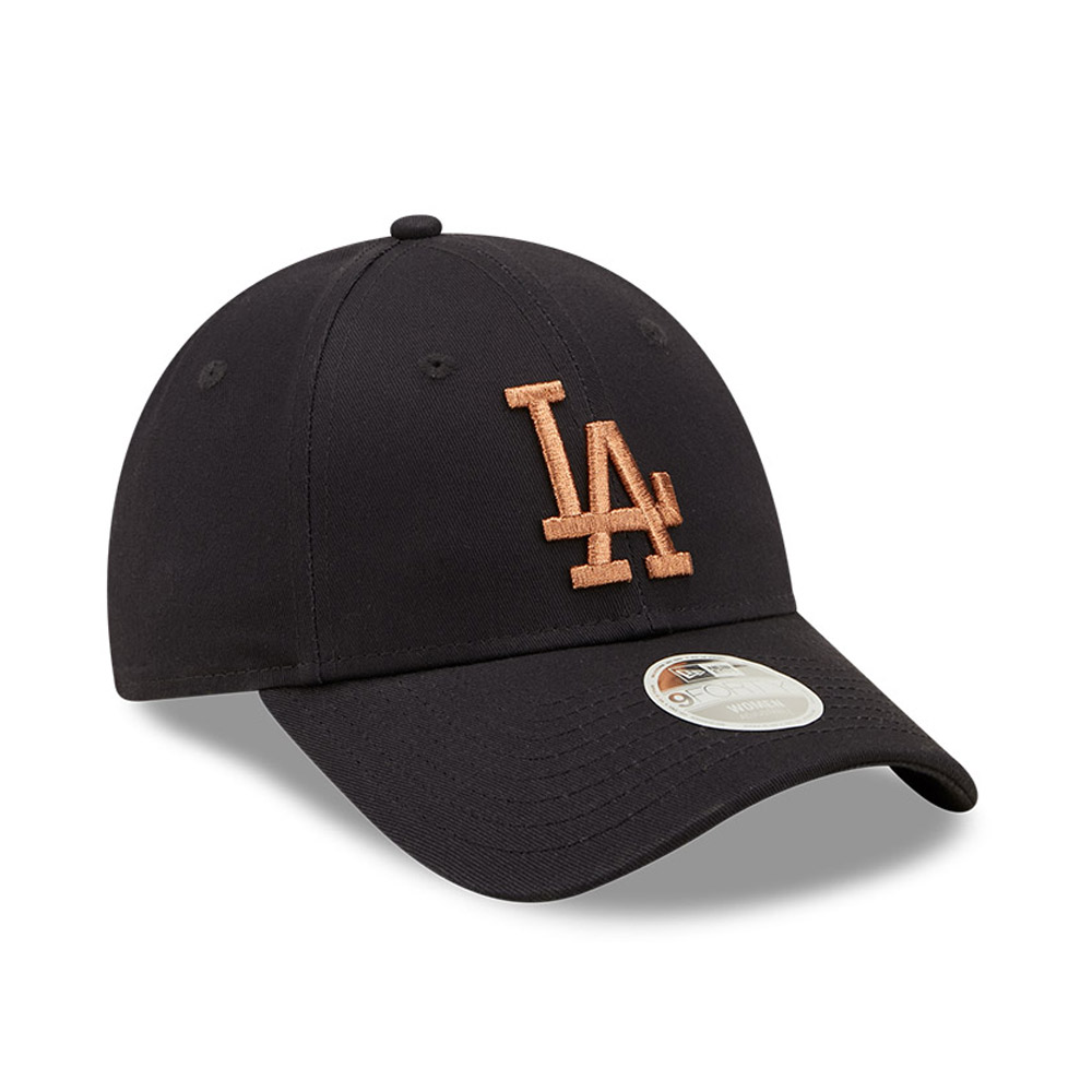 LA Dodgers Metallic Logo Womens Navy  9FORTY Adjustable Cap