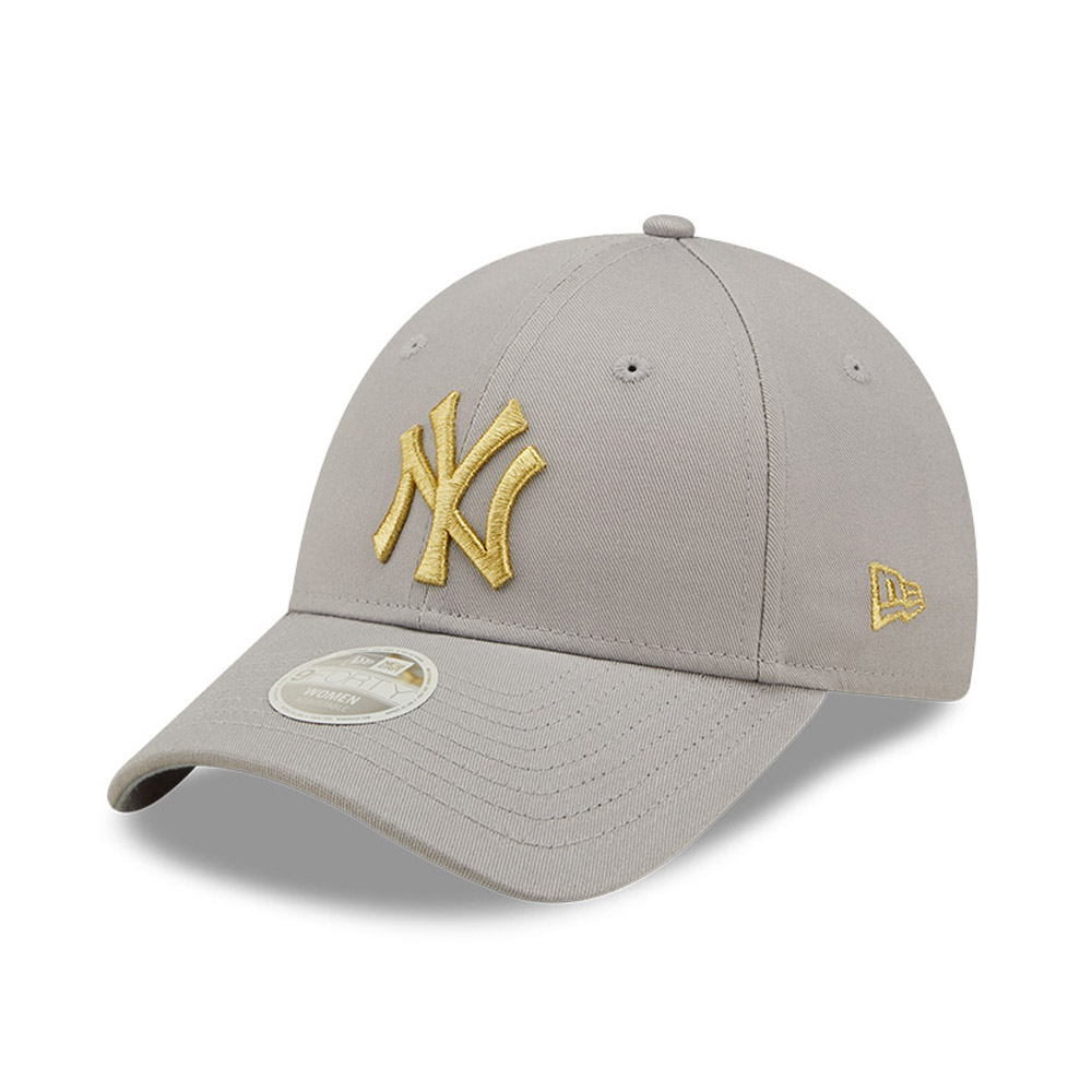 New York Yankees Metallic Logo Grey 9FORTY Adjustable Cap