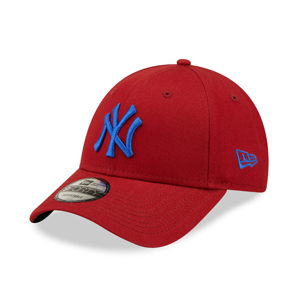 Official New Era New York Yankees MLB League Essential Hot Red 9FORTY ...