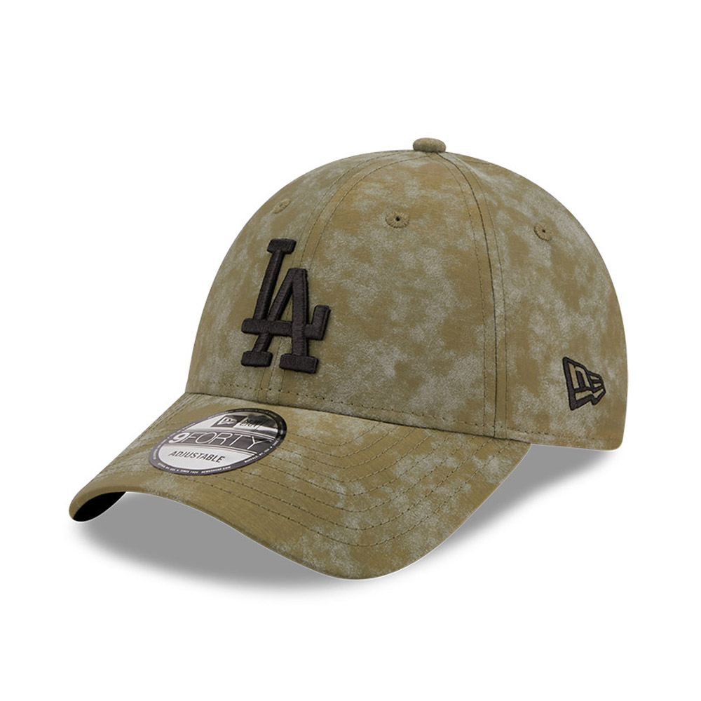 LA Dodgers Texture Tie Dye Khaki 9FORTY Adjustable Cap