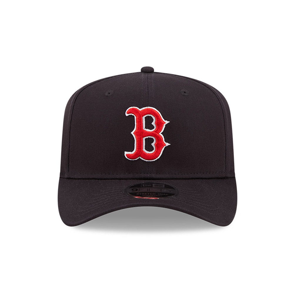 Boston Red Sox MLB Logo Navy 9FIFTY Stretch Snap Cap