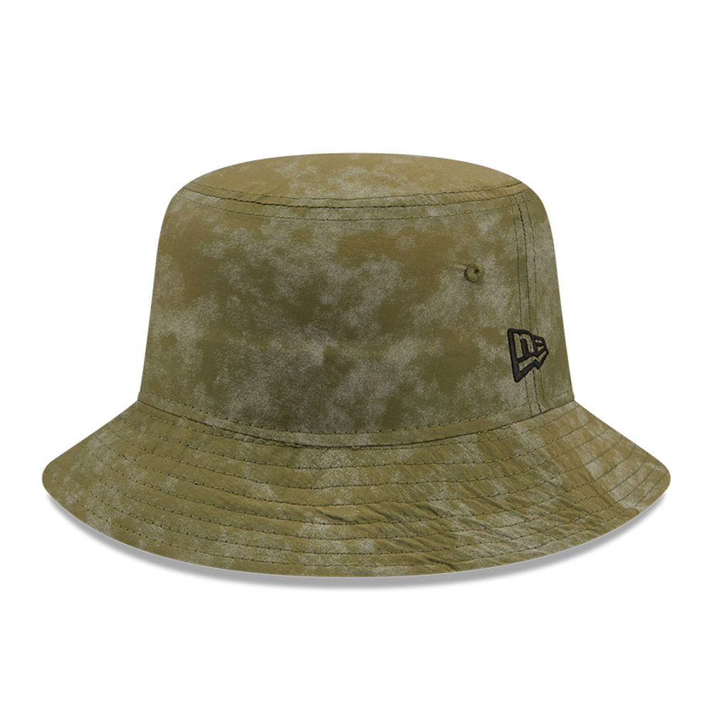 New York Yankees Texture Tie Dye Khaki Bucket Hat
