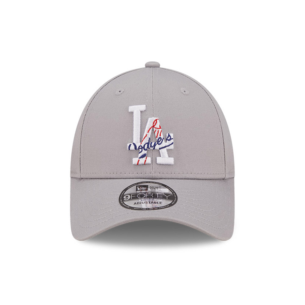 LA Dodgers Team Logo Kids Grey 9FORTY Adjustable Cap