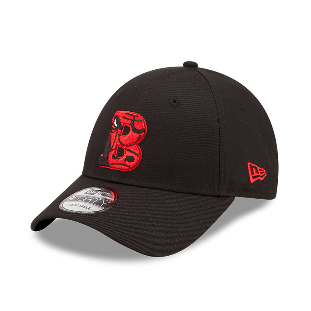 Chicago Bulls Team Logo Kids Black 9FORTY Adjustable Cap