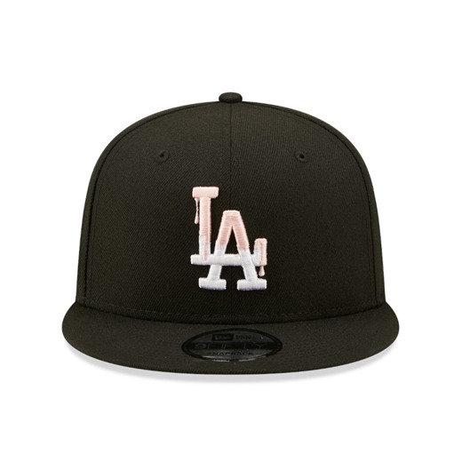 Schwarze LA Dodgers MLB Team Drip 9FIFTY Snapback Cap