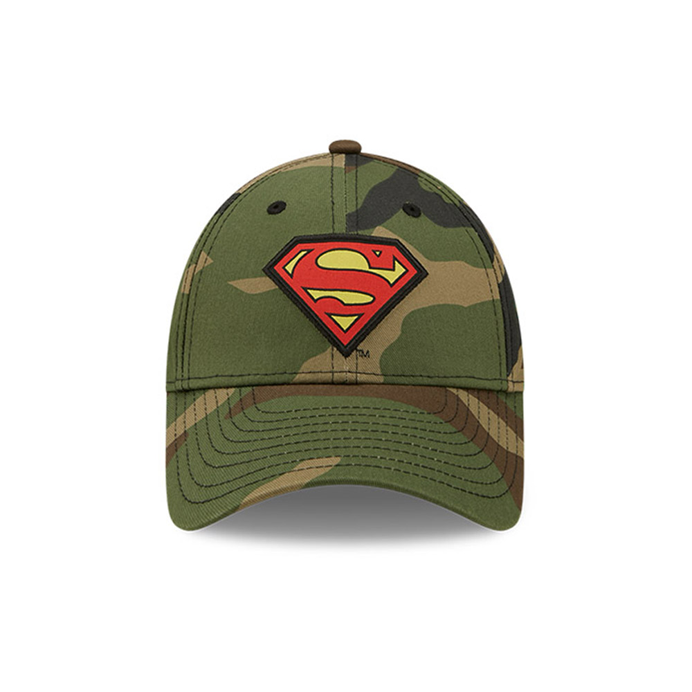 Superman Badge Green Camo 9FORTY Adjustable Cap