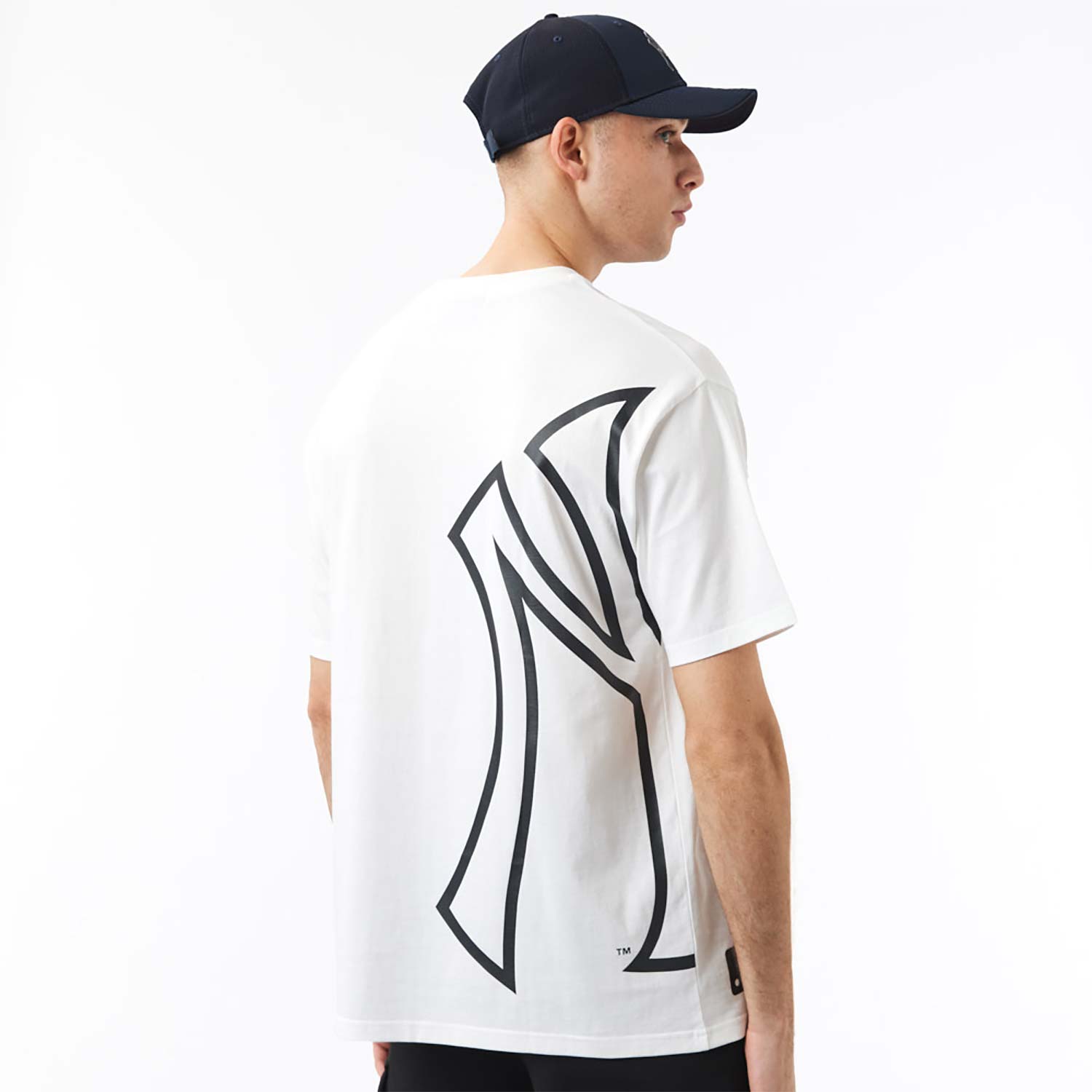 New York Yankees MLB Side Logo White T-Shirt