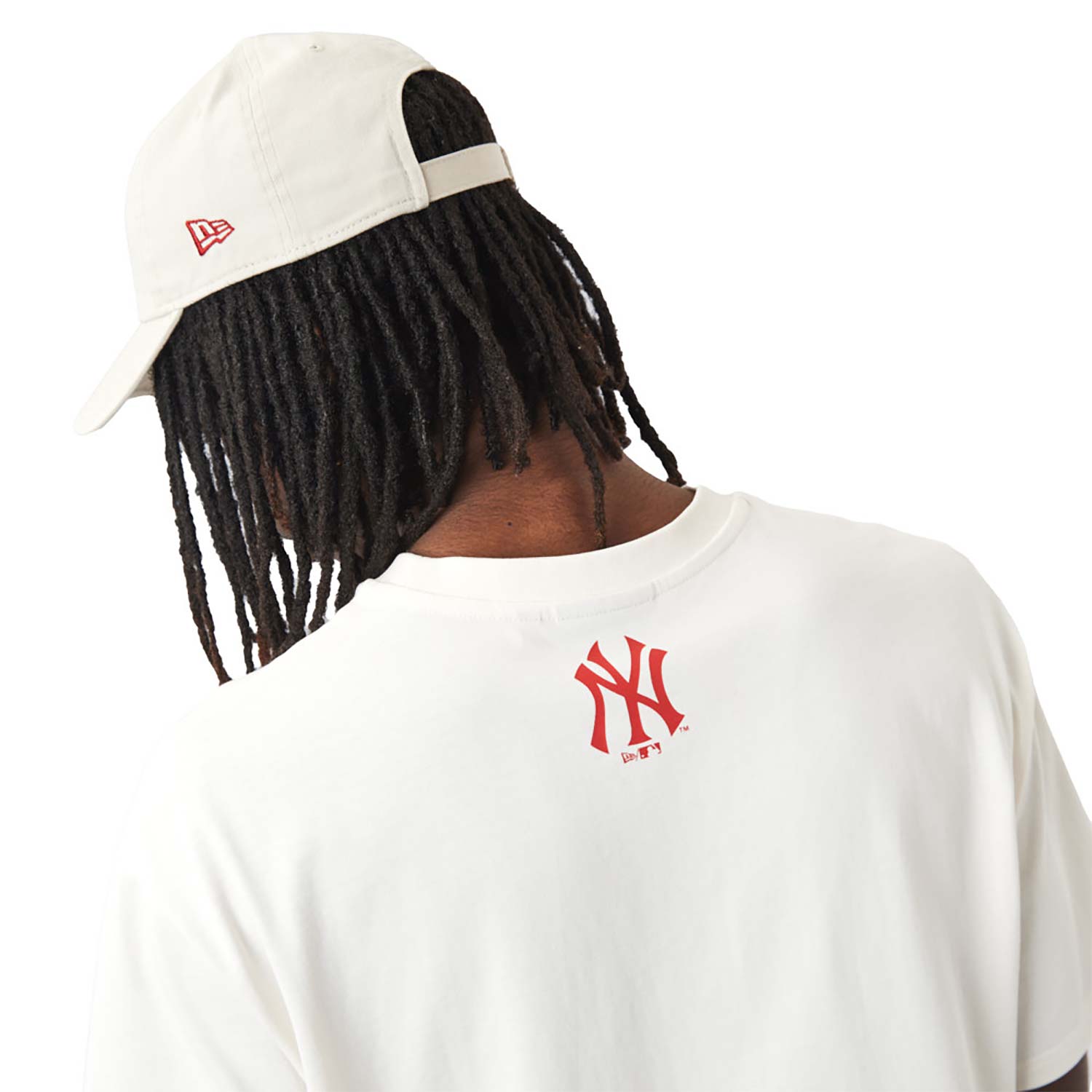 Official New Era New York Yankees MLB Heritage Off White Oversized T ...