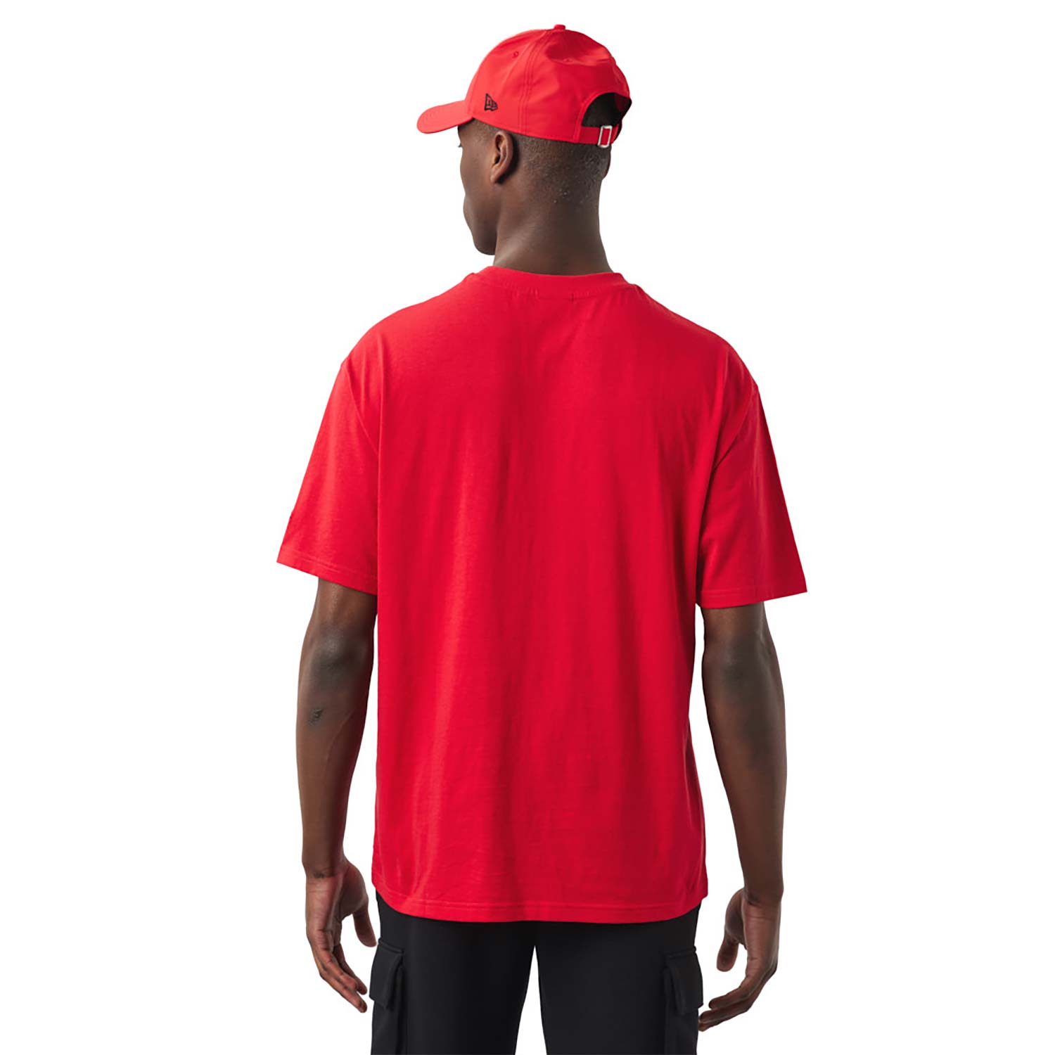 Chicago Bulls NBA Stacked Red Oversized T-Shirt