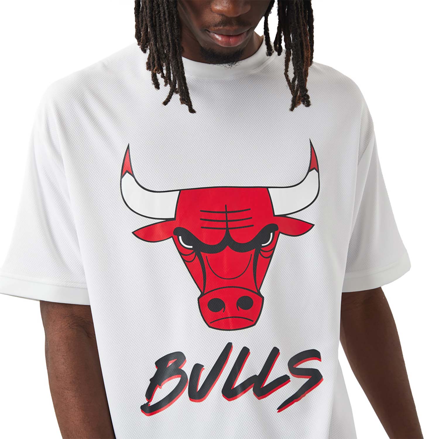 Chicago Bulls NBA Script White T-Shirt