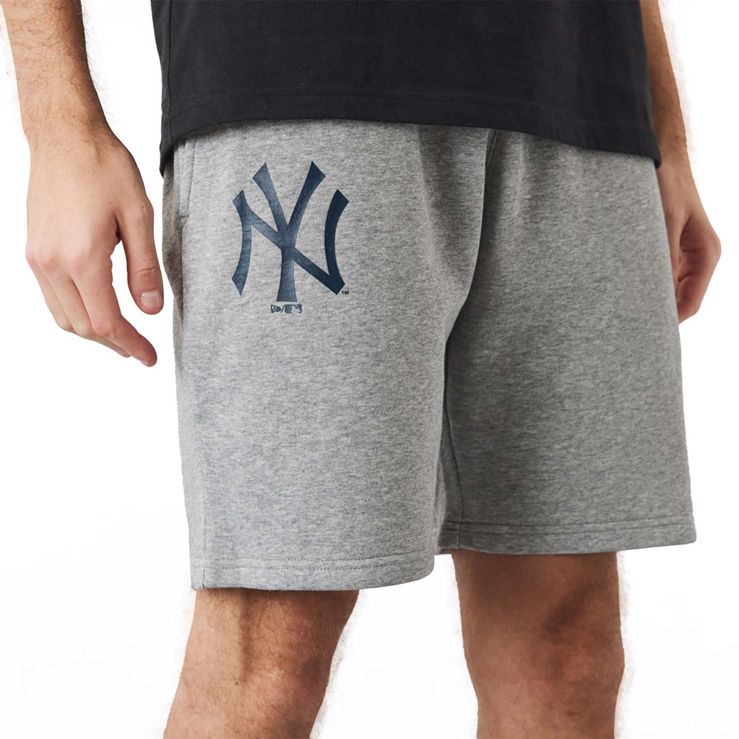New York Yankees MLB Logo Grey Shorts
