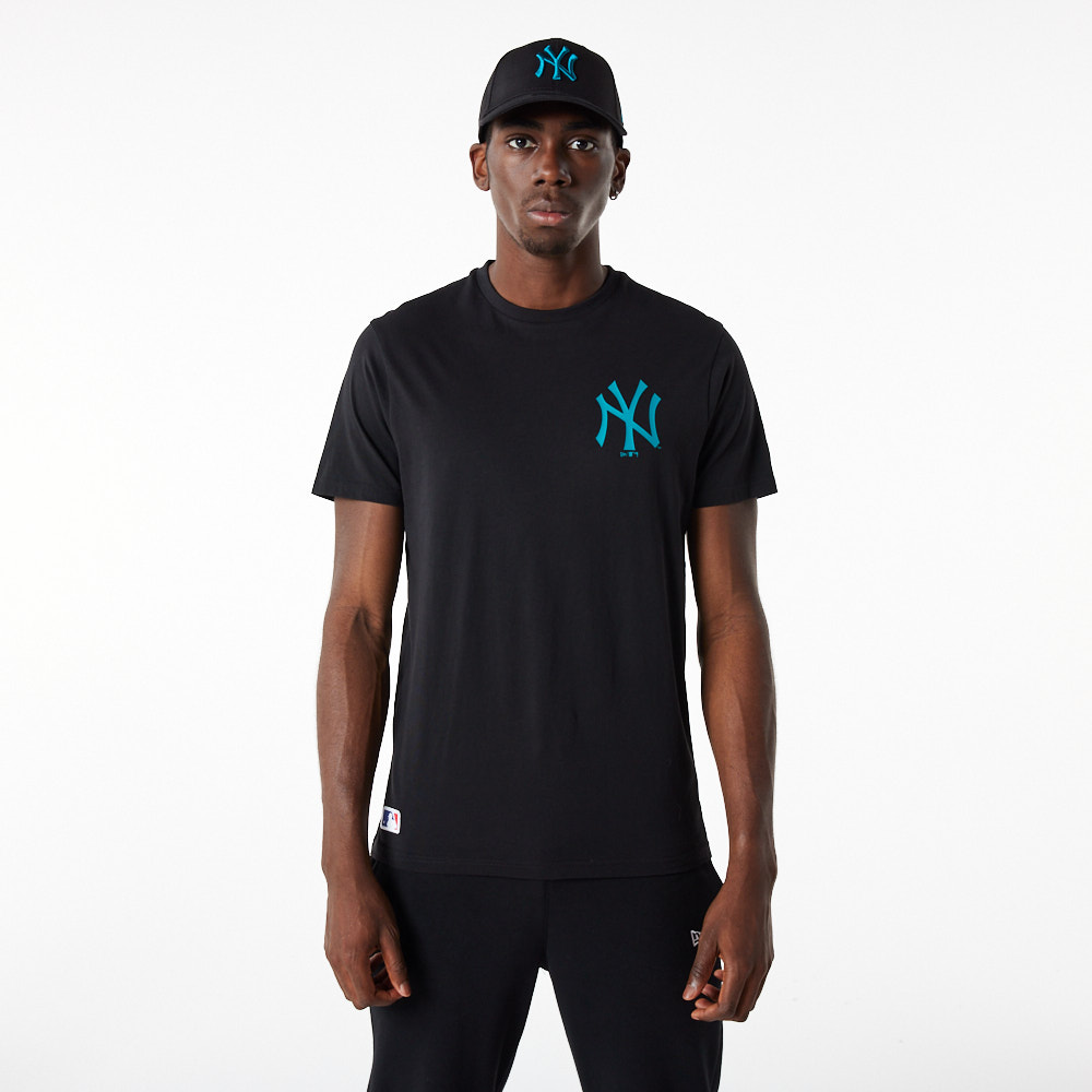 Official New Era New York Yankees MLB League Essential Black T-Shirt ...