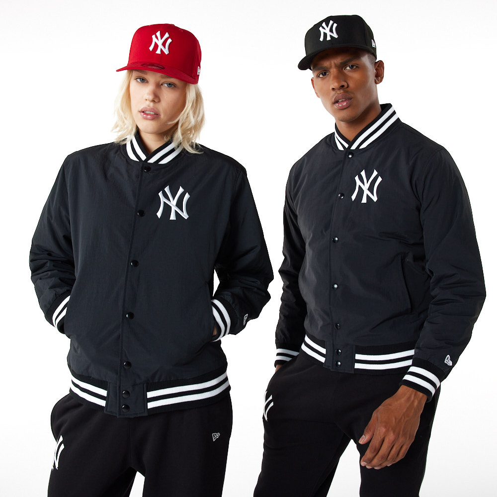 New York Yankees Team Logo Black Bomber Jacket