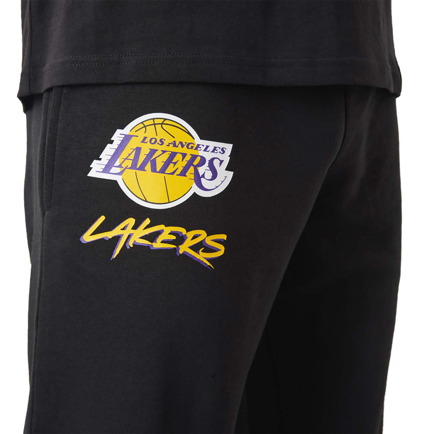 LA Lakers NBA Script Black Joggers