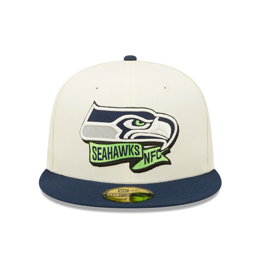 Seattle SeahawksNFL Sideline 2022 White 59FIFTY Fitted Cap