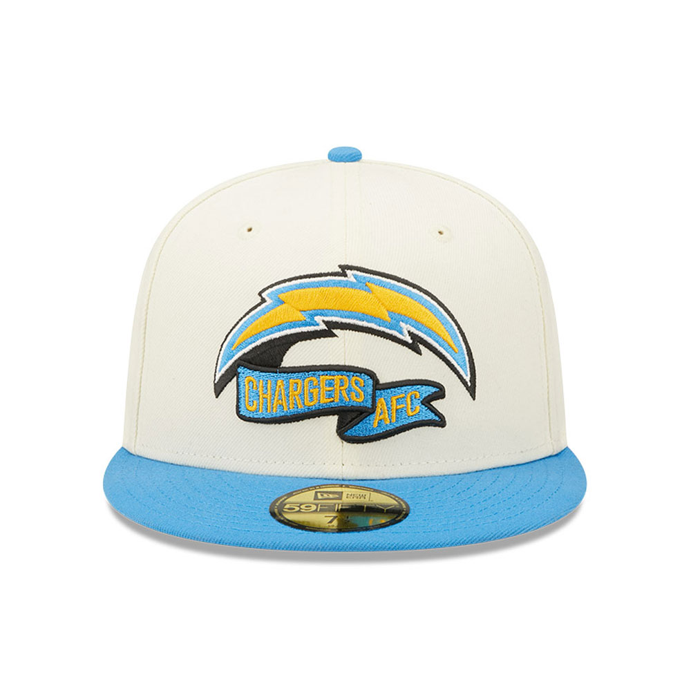 LA Chargers NFL Sideline 2022 White 59FIFTY Fitted Cap