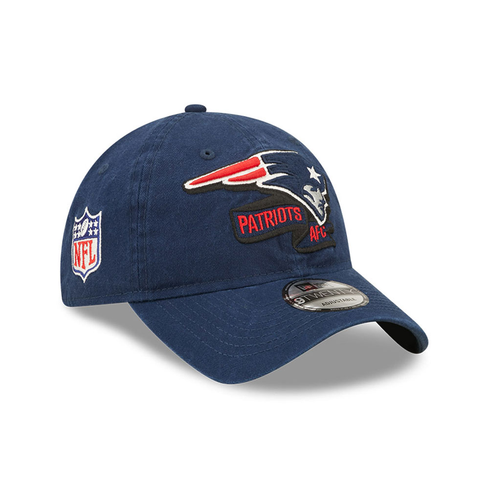 New England Patriots NFL Sideline 2022 Navy 9TWENTY Adjustable Cap